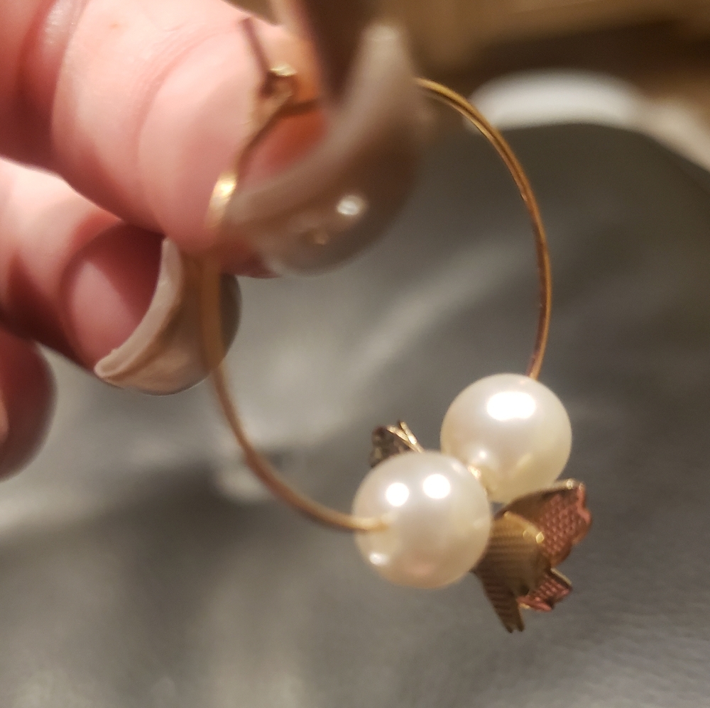 Pearl and Butterfly earrings
